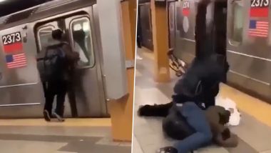 Shocking Viral Video: मेट्रो ट्रेन के अंदर खड़े यात्री पर बाहर से एक शख्स ने थूका, फिर जो हुआ... होश उड़ा देगा यह नजारा