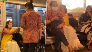 Women's Fight Over Seat: दिल्ली मेट्रो में सीट को लेकर दो महिलाओं में झगड़ा, देखें नोक खोक वीडियो