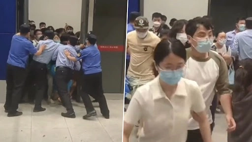 चीन में कोविड के कारण IKEA ग्राहकों स्टोर में क्वारंटाइन करने की कोशिश, दहशत में सब भागे, देखें वीडियो