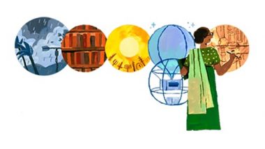 Anna Mani's 104th Birth Anniversary Doodle: अन्ना मणि की 104वीं जयंती पर गूगल ने ख़ास डूडल बनाकर किया उन्हें याद