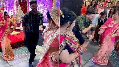 Devar Bhabhi Dance: देवर ने भाभियों के साथ किया हरयाणवी गाने पर डांस, अपने स्टेप्स से लगाई स्टेज पर आग
