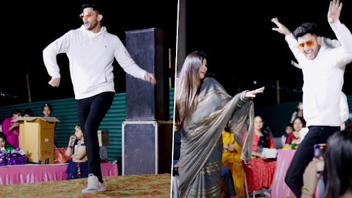 Devar Bhabhi Dance: देवर और भाभी ने कूद-कूदकर एक साथ किया डांस, स्टेप्स से स्टेज पर लगाई आग