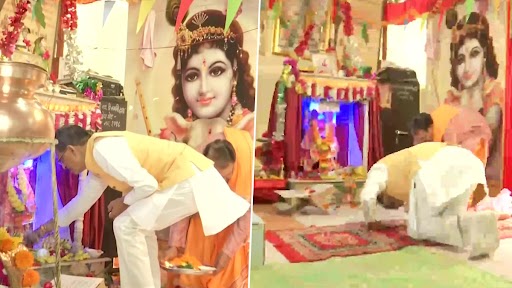 मध्य प्रदेश: मुख्यमंत्री शिवराज सिंह चौहान ने भोपाल में हनुमान मंदिर में की पूजा-अर्चना, देखें तस्वीरें
