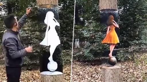 Viral Video: आर्टिस्ट ने 3D पेंटिंग के साथ क्रिएट किया ऑप्टिकल इल्यूजन, वीडियो देख हो जाएंगे कन्फ्यूज