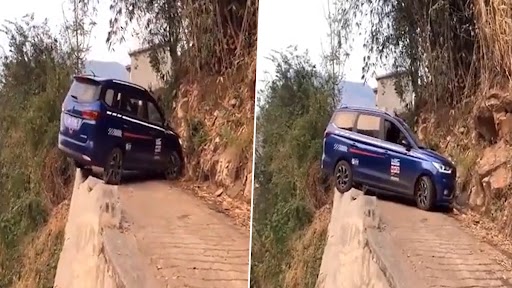 U-Turn of Death: संकरी सड़क पर ड्राइवर ने लिया मौत का यू-टर्न, वीडियो देख कांप जाएगी रूह