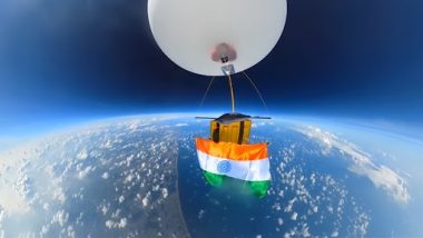 Indian Flag in Near Space: स्पेस किड्स इंडिया टीम ने ग्रह से 30 किलोमीटर ऊपर भारतीय ध्वज अंतरिक्ष में फहराकर मनाया 75वें स्वतंत्रता दिवस का जश्न, देखें वीडियो