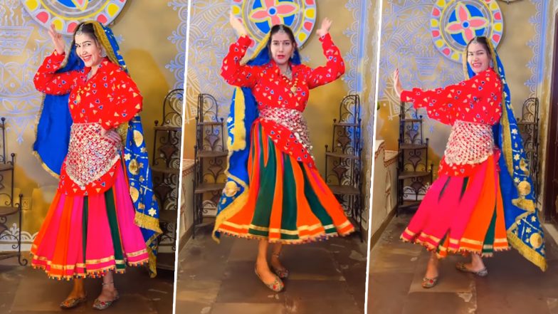 Sapna Choudhary ने घाघरा चोली पहनकर किया जबरदस्त डांस, Video देखकर झूमे फैंस