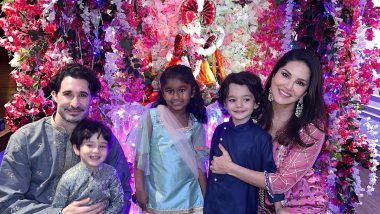 Sunny Leone ने परिवार संग मनाई गणेश चतुर्थी, फैंस बोले- गणपति बाप्पा मोरया (See Pics)
