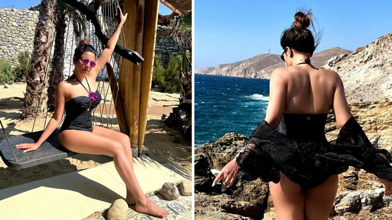 Shama Sikander Sexy Photos: हॉट ब्लैक मोनोकिनी पहन शमा सिकंदर ने बीच किनारे लगाई आग, एक्ट्रेस की सेक्सी अदाएं देख लट्टू हुए यूजर्स 