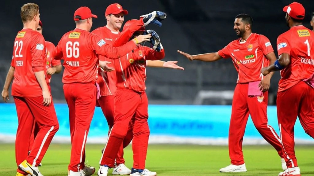 गुजरात जाएंट्स की लगातार दूसरी जीत, मणिपाल टाइगर्स को 2 विकेट से हराया