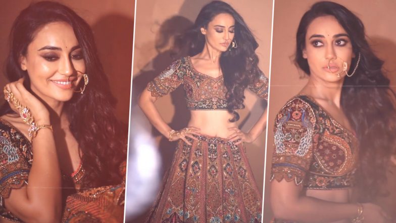 Surbhi Jyoti Hot Photos: सुरभि ज्योति ने सेक्सी लहंगा पहन देसी लुक में ढाया कहर, एक्ट्रेस की सेक्सी अदाएं देख यूजर्स हार बैठे अपना दिल