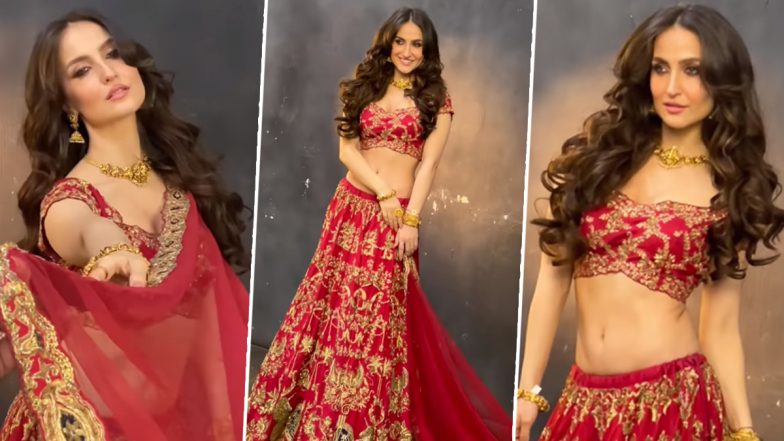 Elli AvrRam Sexy Video: एली अवराम ने रेड साड़ी पहन लगाया हॉटनेस का तड़का, एक्ट्रेस की खूबसूरतू देख घायल हुए यूजर्स  