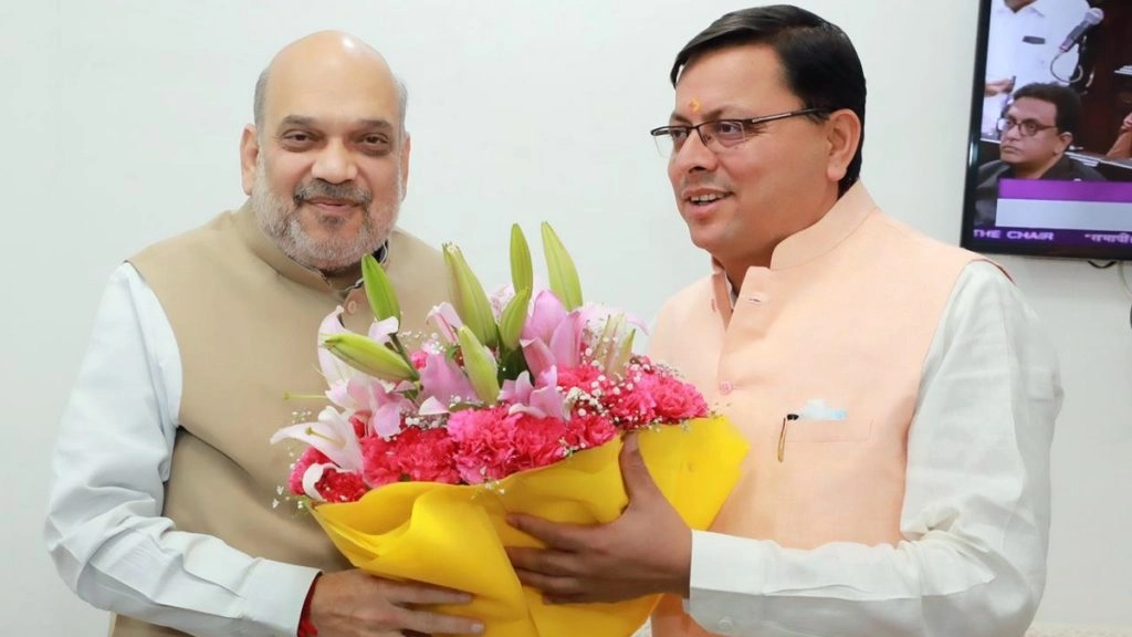अमित शाह से मिले सीएम धामी, एक घंटे तक चली मुलाकात में उत्तराखंड के कई  मुद्दों पर हुई चर्चा