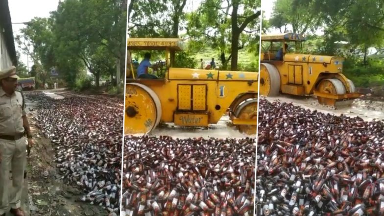 MP: भोपाल में एक्साइज विभाग की बड़ी कार्रवाई, एक लाख से ज़्यादा एक्सपायर्ड बियर की बोतलों पर चला बुलडोजर- Video