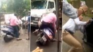 मुंबई से सटे नालासोपारा में स्कूटर सवार ने महिला ट्रैफिक पुलिसकर्मी को कुचलने की कोशिश की-Video