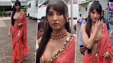 Nora Fatehi ने देसी अवतार से बढ़ाया सोशल मीडिया का तापमान, एक्ट्रेस की खूबसूरती देख कायल हुए यूजर्स (Watch Video)