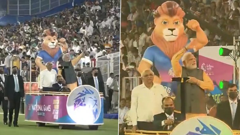 National Games 2022: अहमदाबाद के नरेंद्र मोदी स्टेडियम पहुंचे प्रधानमंत्री, 36वें राष्ट्रीय खेलों का करेंगे  शुभारंभ - Watch Live