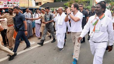 Congress Bharat Jodo Yatra: 'भारत जोड़ो यात्रा' पर राहुल गांधी, आज कर्नाटक के चल्लाकेरे से की 35वें दिन की शुरूआत- Video