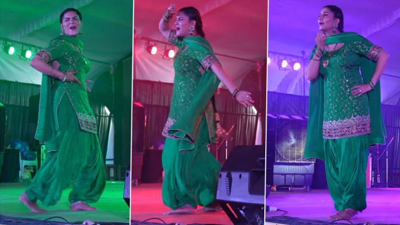 Sapna Choudhary ने हरयाणवी गाने पर जमकर लगाए ठुमके, हरे सूट में Viral हुआ धमाकेदार डांस Video