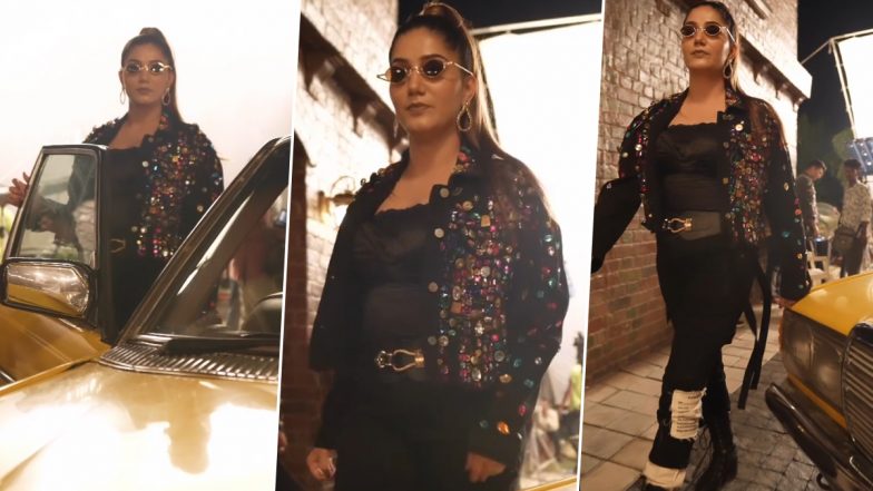 Sapna Choudhary ने देसी स्टाइल छोड़कर ब्लैक कपड़ों में दिखाया ऐसा अवतार, फटी रह गई फैंस की आंखें