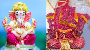 Ganesh Chaturthi: 60 किलो प्याज से बनाई भगवान गणेश की मूर्ति, देखिए अद्भुत तस्वीरें