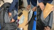 Delhi: CISF की कार्रवाई, दिल्ली एयरपोर्ट पर बैग में रखे 12 लाख के विदेशी नोटों के साथ यात्री को पकड़ा (Watch Video)