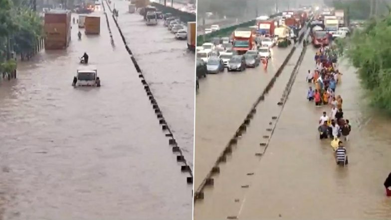 Delhi Rains: दिल्ली-एनसीआर में बारिश से हाल बेहाल, नोएडा-गुरुग्राम में आठवीं तक के स्कूल बंद; WFH की सलाह