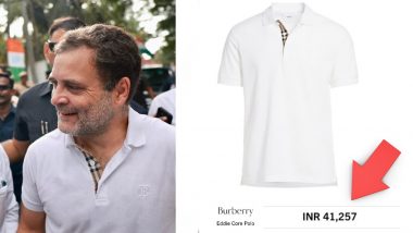 Rahul Gandhi Burberry T-Shirt: राहुल गांधी पहनते हैं 42 हजार रुपये की टी-शर्ट, जिसको लेकर  BJP और कांग्रेस में छिड़ा ट्वीटर वॉर