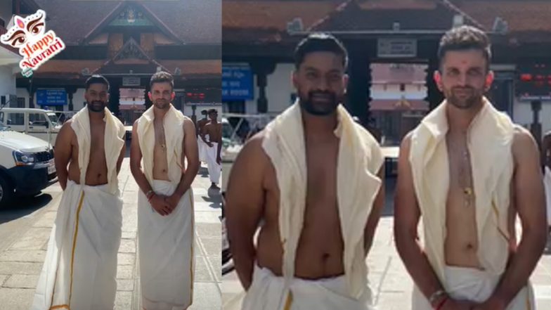 दक्षिण अफ्रीकी क्रिकेटर Keshav Maharaj ने दी नवरात्री की बधाई, शेयर की तस्वीर पद्मानंद स्वामी मंदिर की तस्वीर