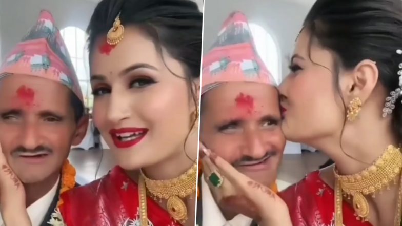 दूल्हा और दुल्हन की उम्र देख लोगों के उड़े होश- Watch Viral Video