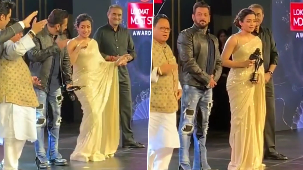 Salman Khan ने Rashmika Mandanna के साथ Sami Sami सॉन्ग पर किया डांस मजेदार Video हुआ Viral