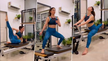 एक्ट्रेस Sandeepa Dhar ने Pilates मशीन पर हॉट अंदाज में किया वर्कआउट, Sexy Video देखकर मचला फैंस का दिल