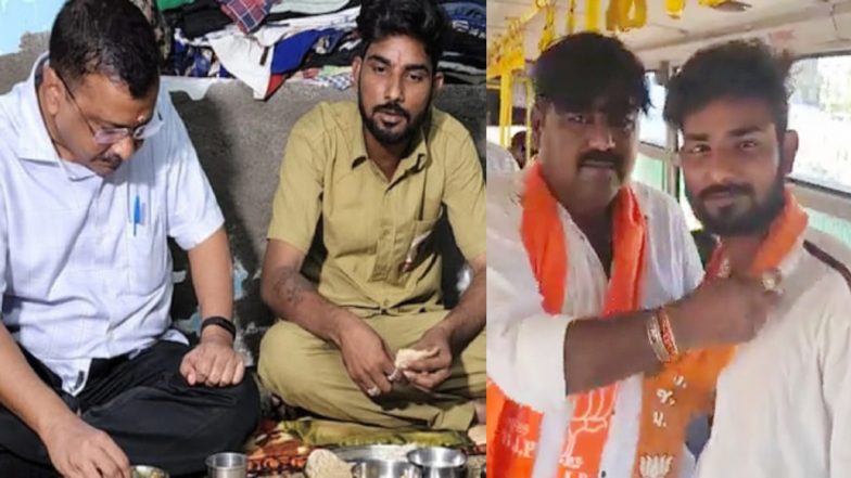 VIDEO: जिस ऑटो ड्राइवर के घर डिनर करने गए थे केजरीवाल, वो निकला BJP समर्थक, PM मोदी की रैली में पहुंचा