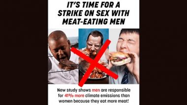Sex Strike Called by PETA: पशु अधिकार समूह ने महिलाओं को मांस खाने वाले पुरुषों के साथ सोने से किया मना, जानिए क्यों?