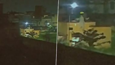 Real Ghost Caught on Camera? वाराणसी में कैमरे में कैद हुआ असली भूत? घर की छत पर चढ़ने वाली डरावनी आकृति का वायरल वीडियो आपके रोएं खड़े कर देगा