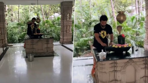 Video: रायपुर में सुरेश रैना ने शिवलिंग का किया जलाभिषेक, देखें वीडियो