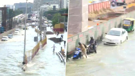 Karnataka: बेंगलुरू के कई हिस्से भारी बारिश के बाद भीषण जलभराव, देखें वायरल तस्वीरें