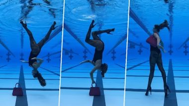 Viral Video: स्विमिंग पूल के अंदर उल्टा कैटवॉक करती दिखी लड़की, नेटिज़न्स हैरान