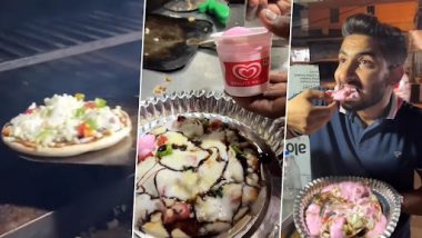 Vegetable Pizza With Ice Cream: शख्स ने आइसक्रीम से बनाया वेजिटेबल पिज्जा, इंटरनेट पर भड़के लोग, देखें वीडियो