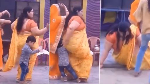 Bhabhi Dance Video: बेखबर होकर डांस कर रही थी भाभी, पीछे आ गया बच्चा, उसके बाद जो हुआ...देखें वीडियो