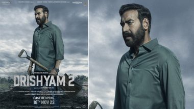 Drishyam 2 Poster: Ajay Devgn का फिल्म 'दृश्यम 2' से दमदार पोस्टर हुआ रिलीज, 18 नवंबर को रिओपन होगा केस