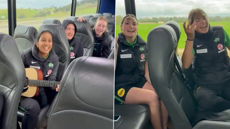Women's Big Bash League 2022: MSW के जीत के बाद जेमिमा रोड्रिग्स ने अपने टीम के विदेशी खिलाड़ियों के साथ गाया 