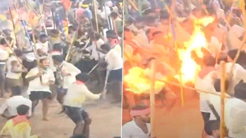 Andra Pradesh: पारंपरिक लठबाजी में 70 से अधिक घायल