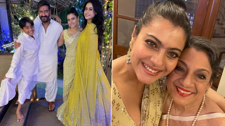 Diwali 2022: Kajol ने परिवार के साथ दिवाली सेलिब्रेशन की तस्वीरें की शेयर, न्यासा का दिखा दिलकश अंदाज (See pics)
