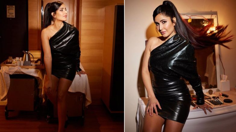 Katrina Kaif Hot Pics: कैटरीना कैफ ने ब्लैक ऑफ शोल्डर आउटफिट में दिए सेक्सी पोज, एक्ट्रेस की हॉटनेस के दीवाने हुए यूजर्स (See Pics)