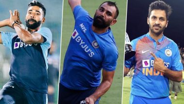 T20 World Cup 2022: घायल चाहर की जगह शार्दुल अतिरिक्त खिलाड़ी में शामिल, शमी और सिराज के साथ ऑस्ट्रेलिया के लिए भरेंगे उड़ान