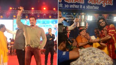 Navaratri 2022: Salman Khan और Ranveer Singh पहुंचे BJP के मराठी डांडिया फेस्टिवल में, मुंबई में पार्टी द्वारा किया जा रहा है आयोजन