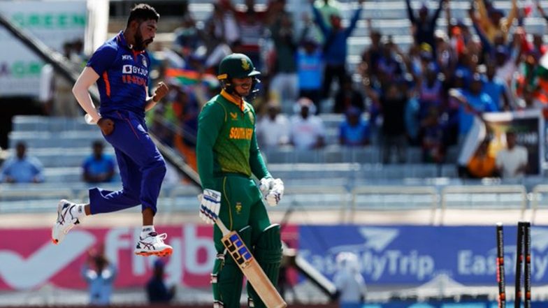 India vs South Africa, 2nd ODI: भारत बनाम दक्षिण अफ्रीका के दुसरे ODI में टॉप परफ़ॉर्मर रहे मोहम्मद सिराज- Watch