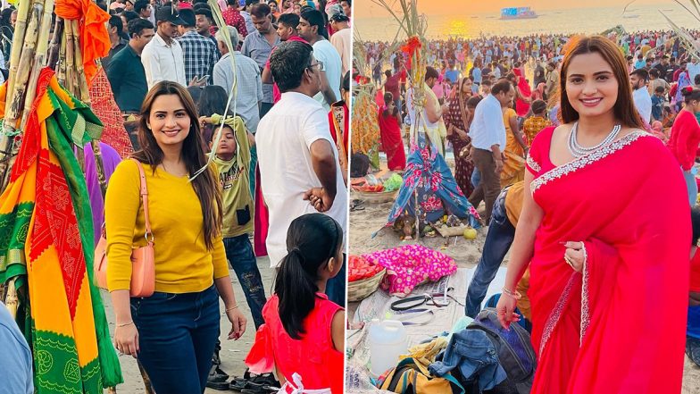 Chhath Puja 2022: भोजपुरी एक्ट्रेस Neelam Giri ने मनाया छठ पूजा का त्योहार, एक्ट्रेस ने शेयर की घाट की तस्वीरें (See Pics)
