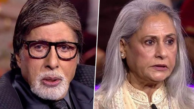 KBC 14:&nbsp;कौन बनेगा करोड़पति के&nbsp;चौदहवें सीजन में पहुंचे अभिषेक बच्चन और जया बच्चन, पत्नी की बात सुन रो पड़े बिग बी